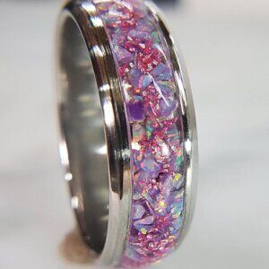 "French Garden" with Amethyst de France & Purple Opal